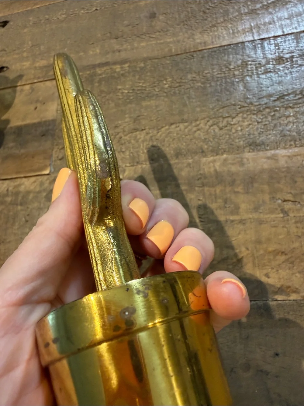 West Elm brass cactus figurine set - retired